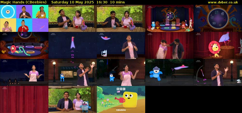 Magic Hands (CBeebies) Saturday 10 May 2025 16:30 - 16:40