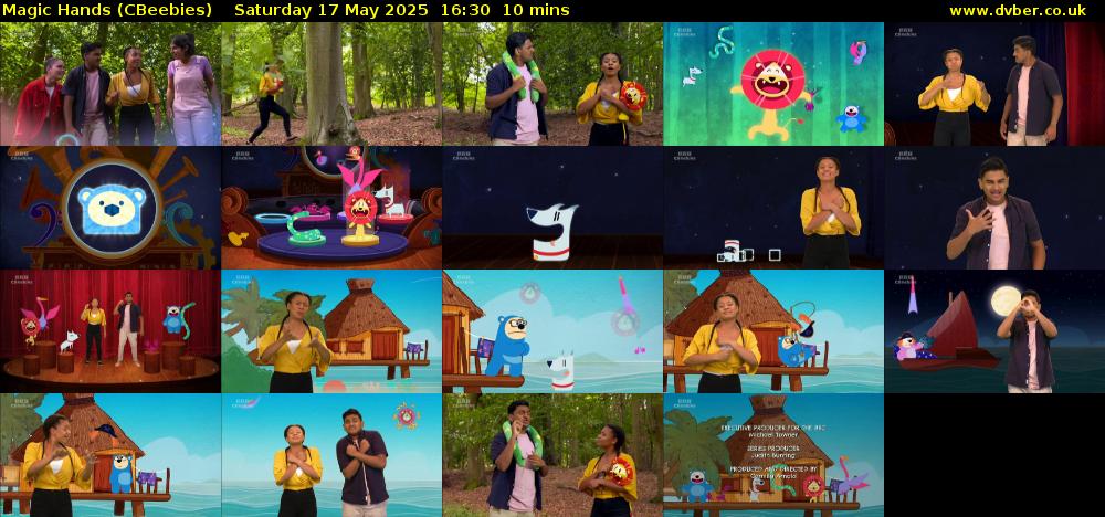 Magic Hands (CBeebies) Saturday 17 May 2025 16:30 - 16:40