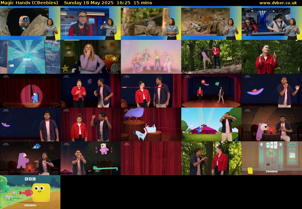 Magic Hands (CBeebies) Sunday 18 May 2025 16:25 - 16:40