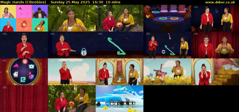Magic Hands (CBeebies) Sunday 25 May 2025 16:30 - 16:40