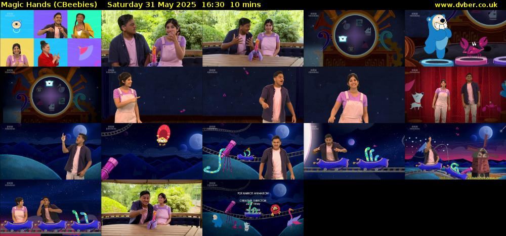 Magic Hands (CBeebies) Saturday 31 May 2025 16:30 - 16:40
