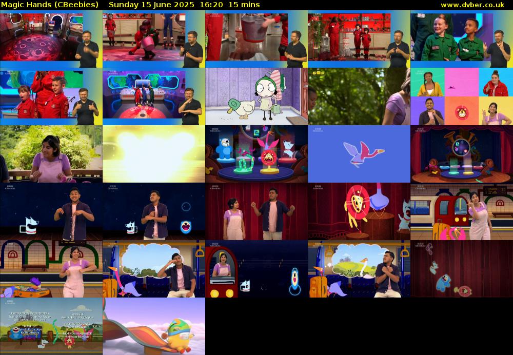 Magic Hands (CBeebies) Sunday 15 June 2025 16:20 - 16:35