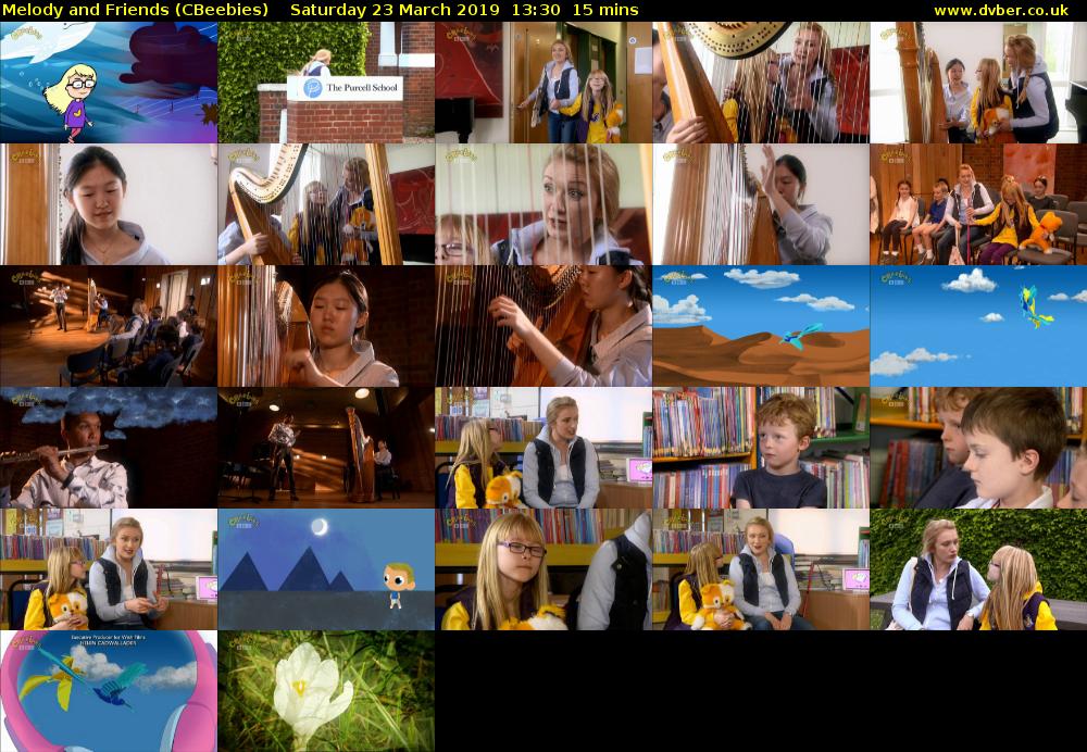 Melody and Friends (CBeebies) Saturday 23 March 2019 13:30 - 13:45