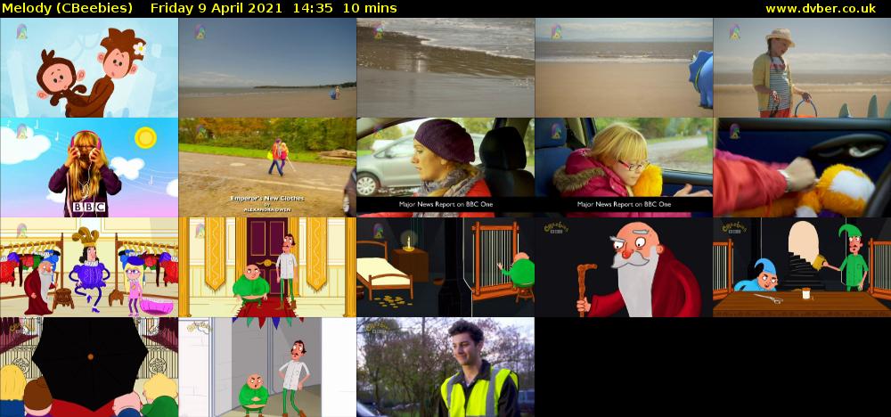 Melody (CBeebies) Friday 9 April 2021 14:35 - 14:45
