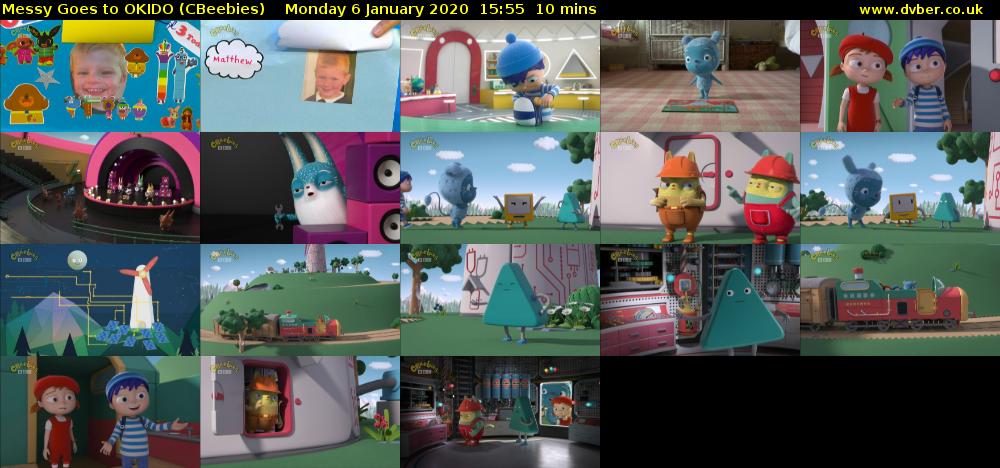Messy Goes to OKIDO (CBeebies) Monday 6 January 2020 15:55 - 16:05