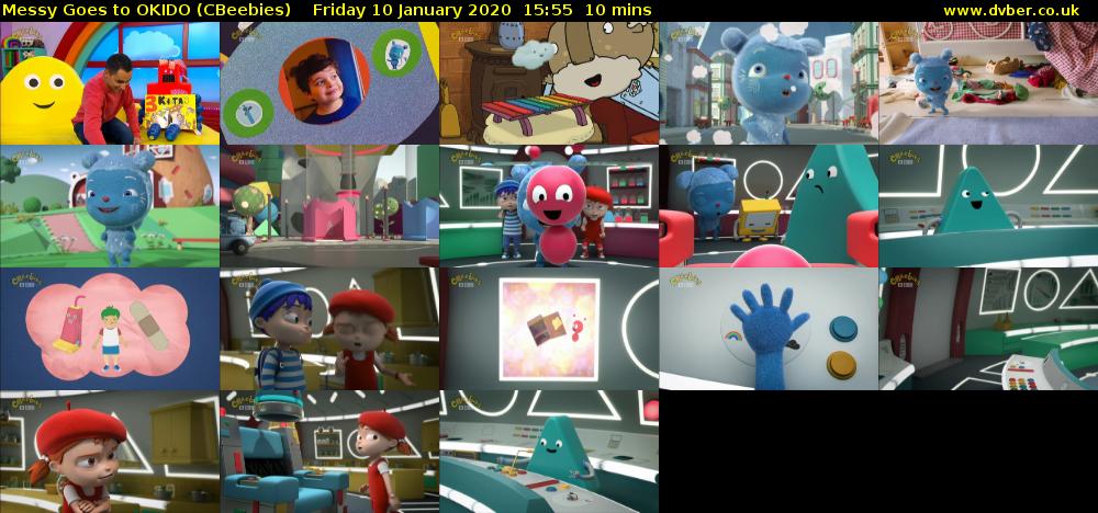 Messy Goes to OKIDO (CBeebies) Friday 10 January 2020 15:55 - 16:05