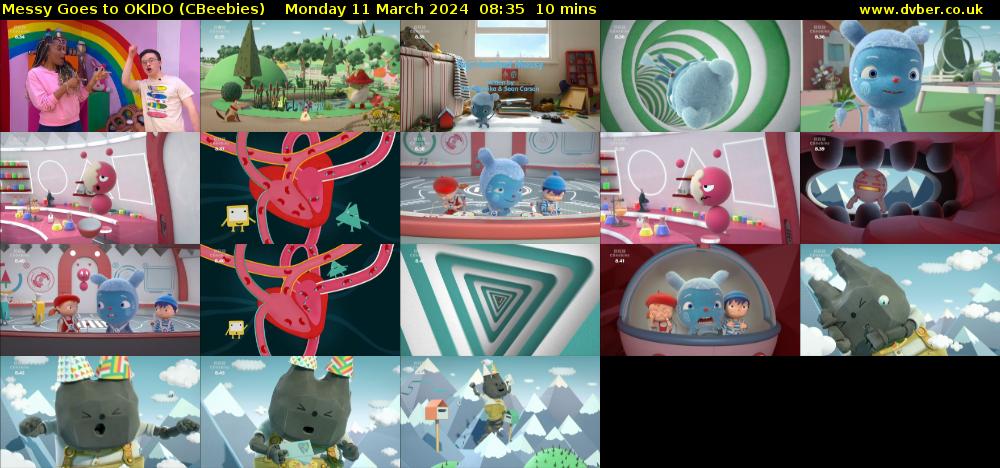 Messy Goes to OKIDO (CBeebies) Monday 11 March 2024 08:35 - 08:45