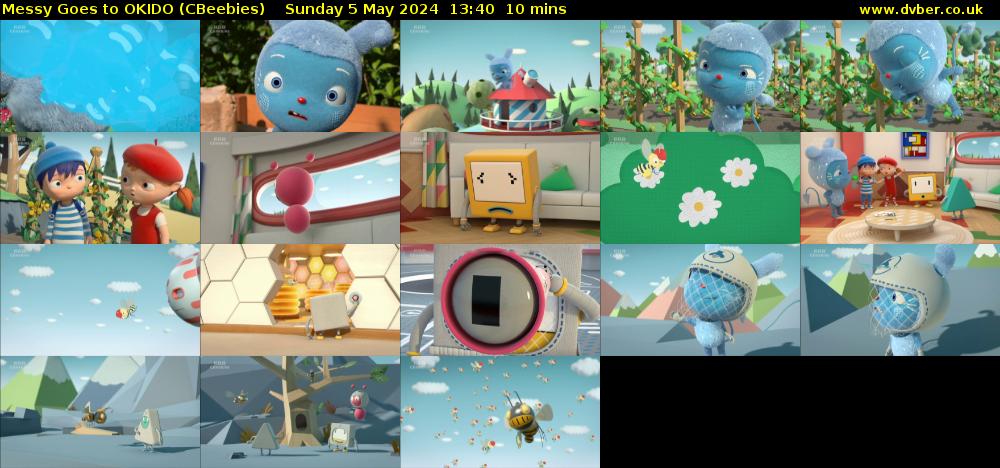 Messy Goes to OKIDO (CBeebies) Sunday 5 May 2024 13:40 - 13:50