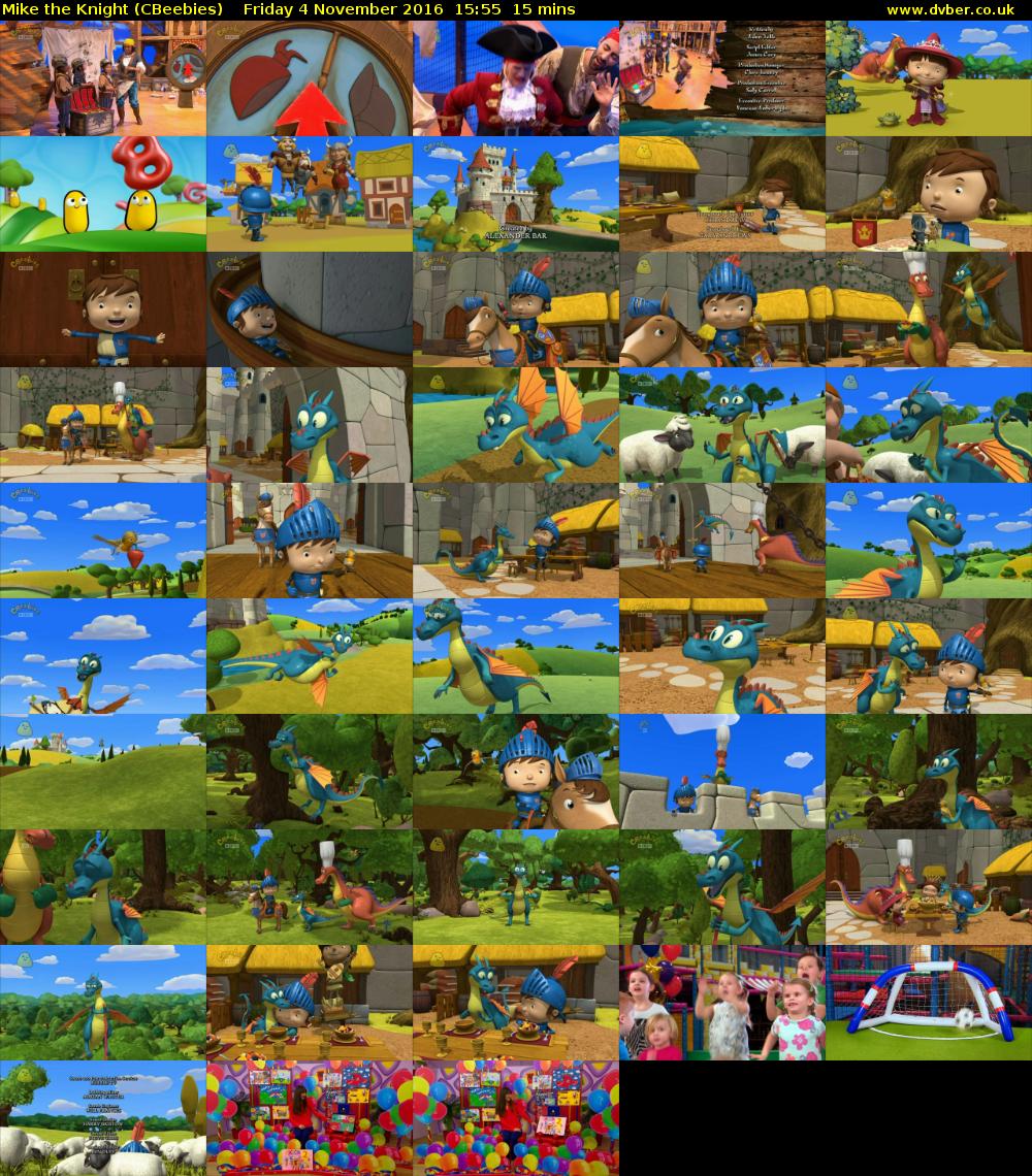 Mike the Knight (CBeebies) Friday 4 November 2016 15:55 - 16:10