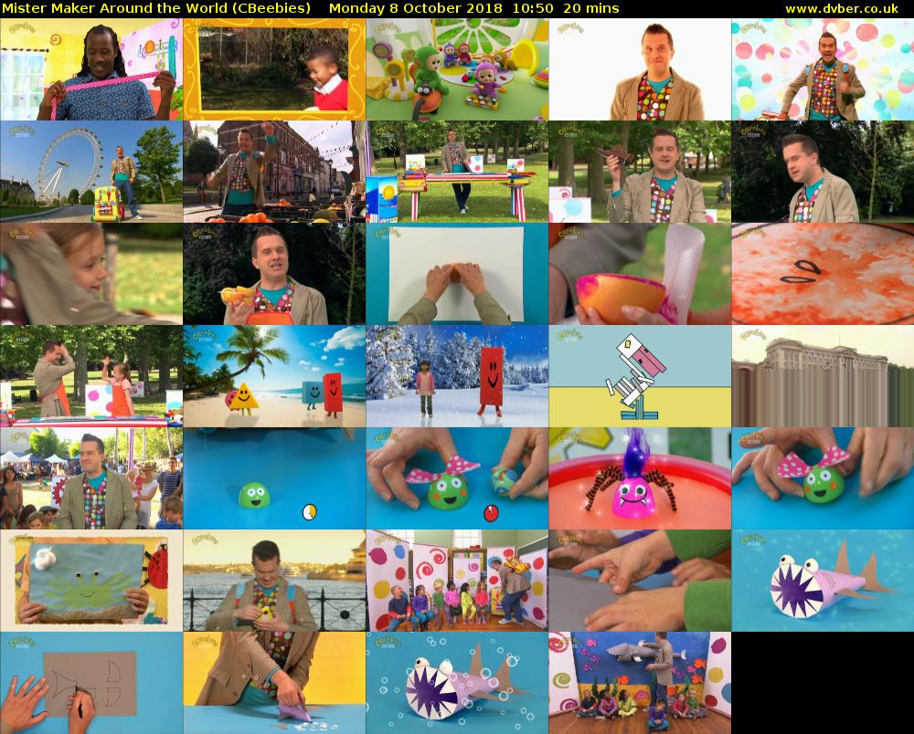 Mister Maker Around the World (CBeebies) Monday 8 October 2018 10:50 - 11:10
