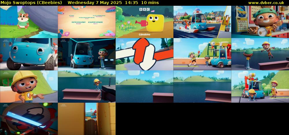 Mojo Swoptops (CBeebies) Wednesday 7 May 2025 14:35 - 14:45