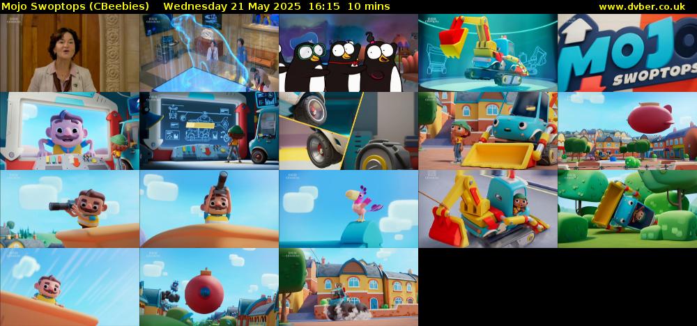 Mojo Swoptops (CBeebies) Wednesday 21 May 2025 16:15 - 16:25