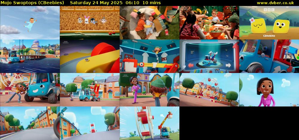 Mojo Swoptops (CBeebies) Saturday 24 May 2025 06:10 - 06:20