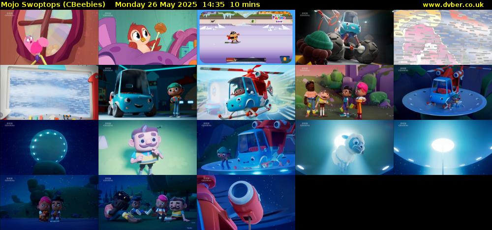 Mojo Swoptops (CBeebies) Monday 26 May 2025 14:35 - 14:45