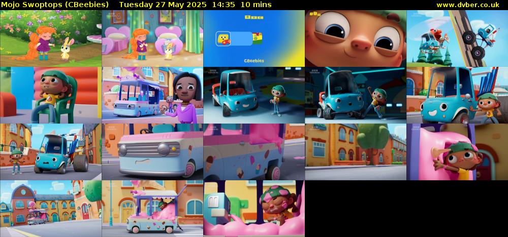 Mojo Swoptops (CBeebies) Tuesday 27 May 2025 14:35 - 14:45