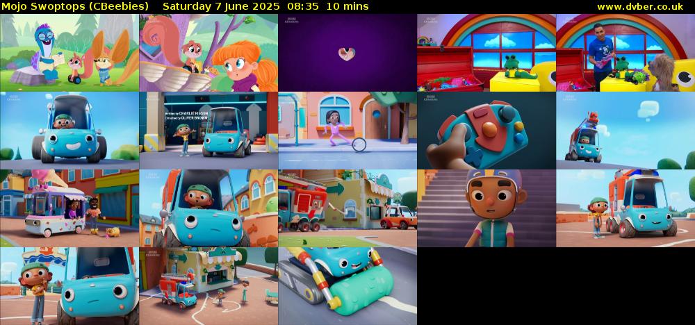 Mojo Swoptops (CBeebies) Saturday 7 June 2025 08:35 - 08:45