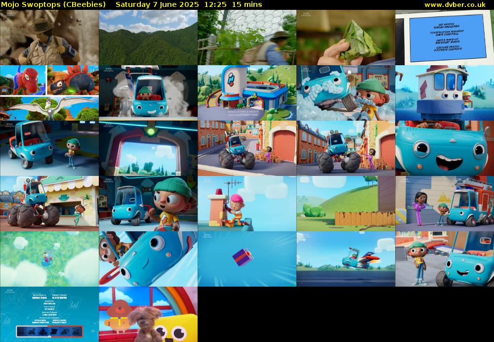 Mojo Swoptops (CBeebies) Saturday 7 June 2025 12:25 - 12:40