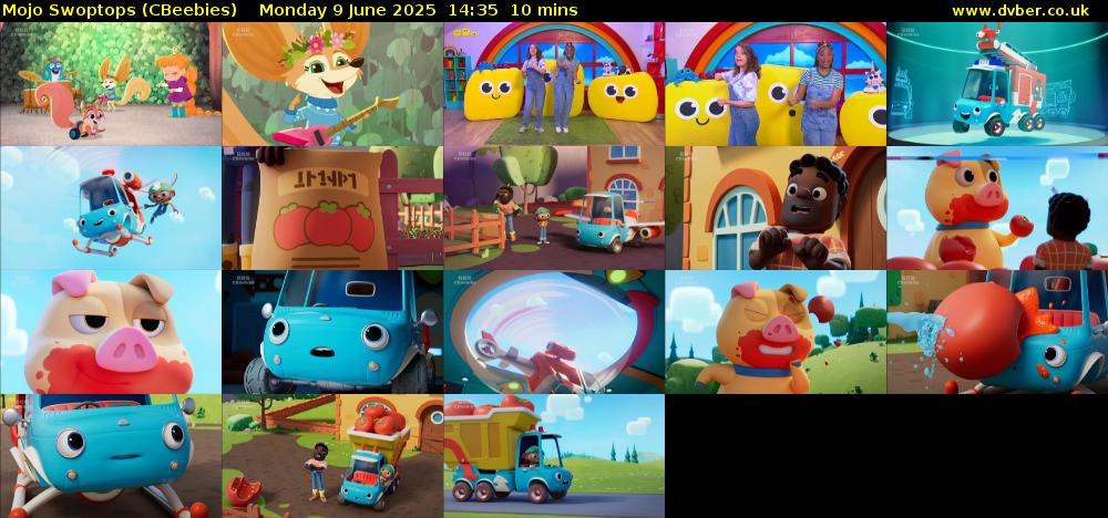 Mojo Swoptops (CBeebies) Monday 9 June 2025 14:35 - 14:45