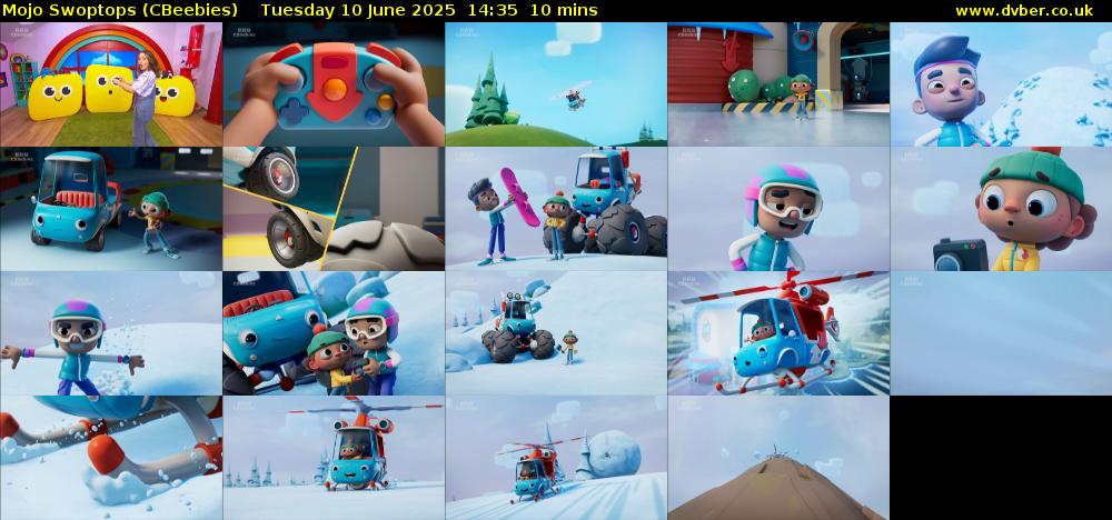 Mojo Swoptops (CBeebies) Tuesday 10 June 2025 14:35 - 14:45