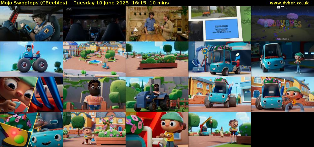 Mojo Swoptops (CBeebies) Tuesday 10 June 2025 16:15 - 16:25