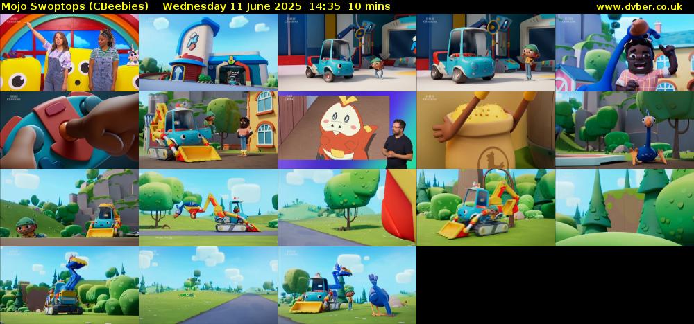 Mojo Swoptops (CBeebies) Wednesday 11 June 2025 14:35 - 14:45