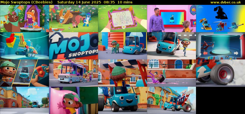Mojo Swoptops (CBeebies) Saturday 14 June 2025 08:35 - 08:45