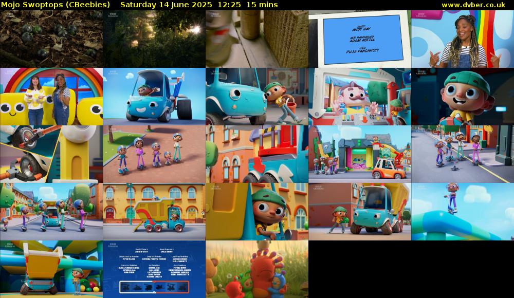 Mojo Swoptops (CBeebies) Saturday 14 June 2025 12:25 - 12:40