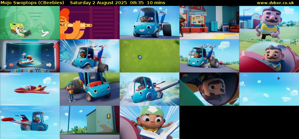 Mojo Swoptops (CBeebies) Saturday 2 August 2025 08:35 - 08:45