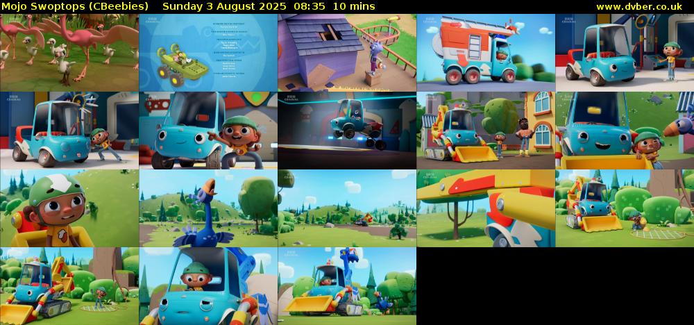Mojo Swoptops (CBeebies) Sunday 3 August 2025 08:35 - 08:45