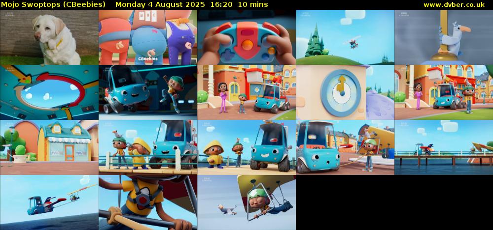 Mojo Swoptops (CBeebies) Monday 4 August 2025 16:20 - 16:30