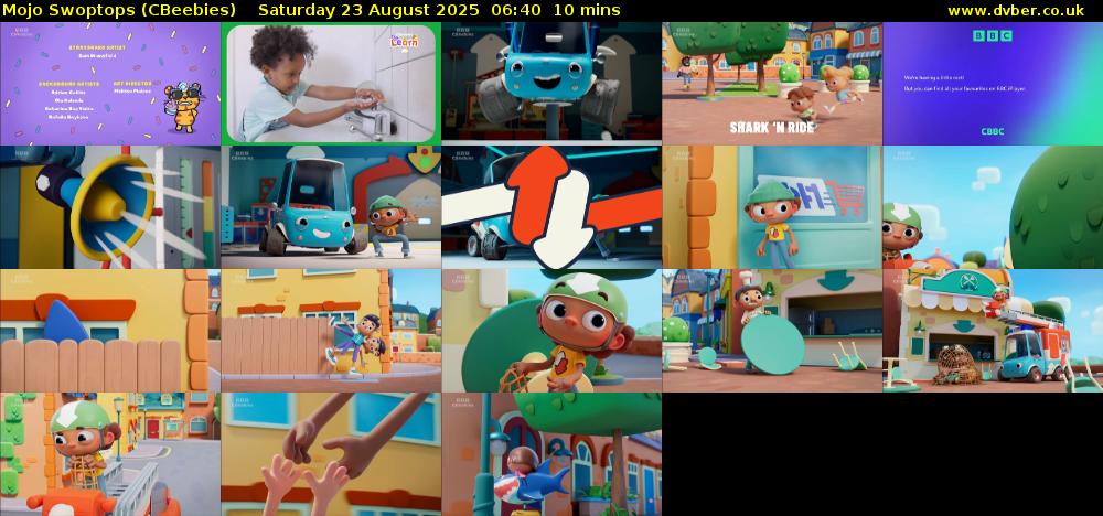 Mojo Swoptops (CBeebies) Saturday 23 August 2025 06:40 - 06:50