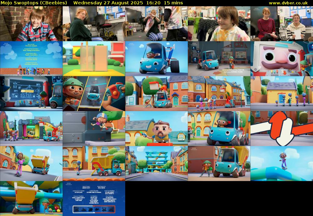 Mojo Swoptops (CBeebies) Wednesday 27 August 2025 16:20 - 16:35