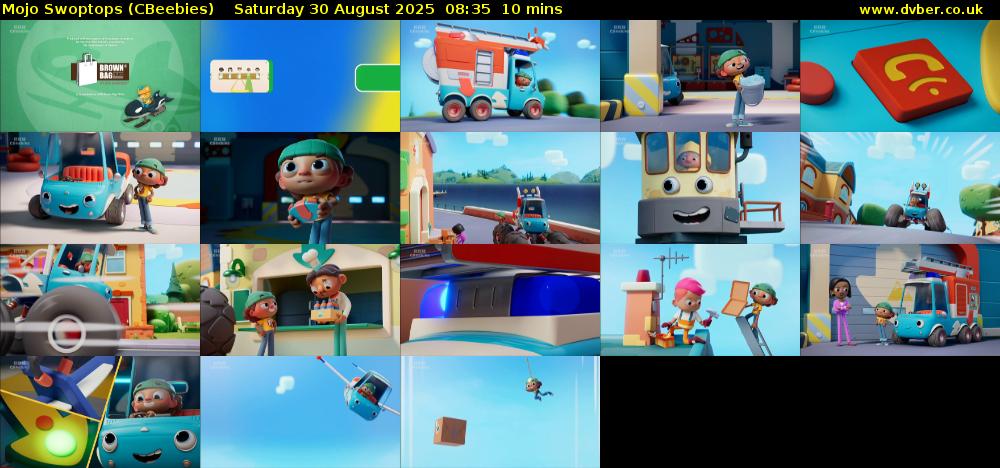 Mojo Swoptops (CBeebies) Saturday 30 August 2025 08:35 - 08:45
