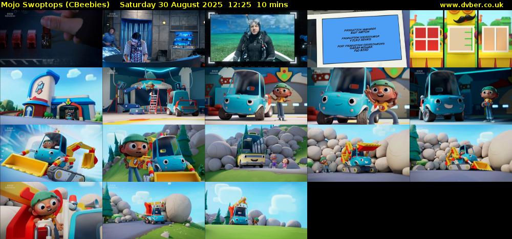 Mojo Swoptops (CBeebies) Saturday 30 August 2025 12:25 - 12:35