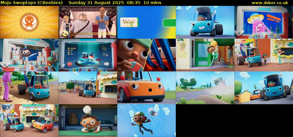 Mojo Swoptops (CBeebies) Sunday 31 August 2025 08:35 - 08:45