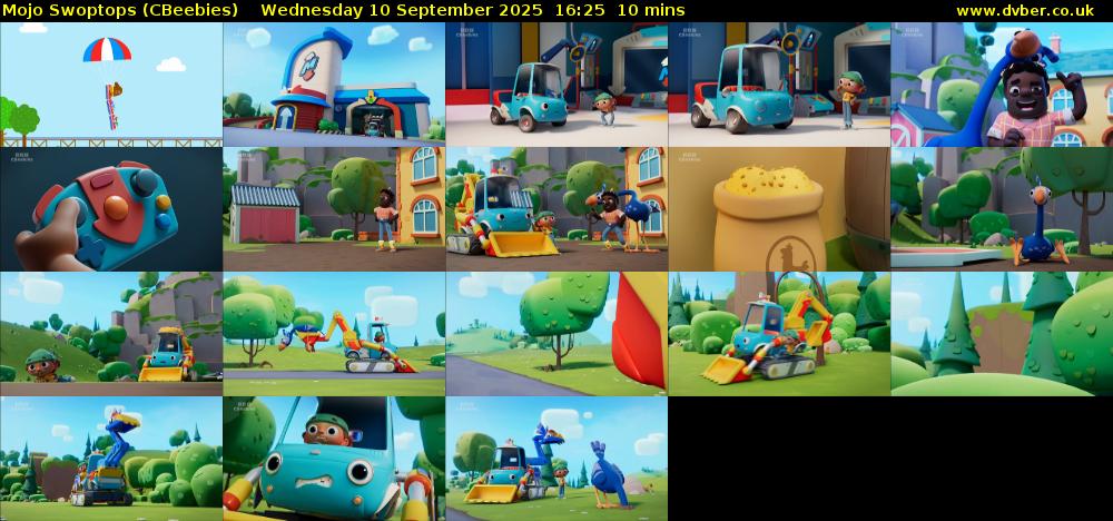 Mojo Swoptops (CBeebies) Wednesday 10 September 2025 16:25 - 16:35