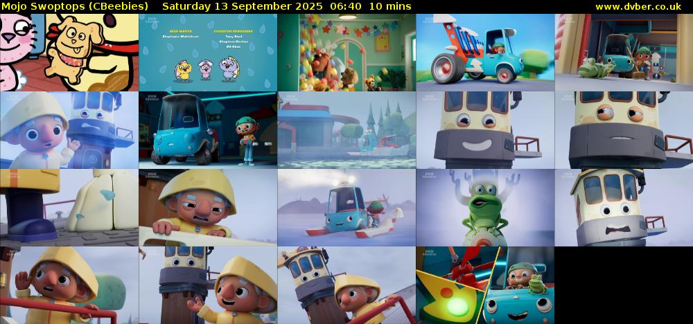 Mojo Swoptops (CBeebies) Saturday 13 September 2025 06:40 - 06:50