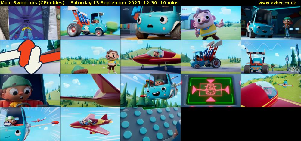 Mojo Swoptops (CBeebies) Saturday 13 September 2025 12:30 - 12:40