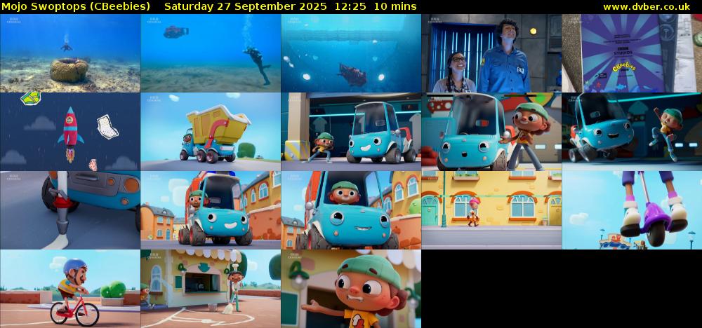 Mojo Swoptops (CBeebies) Saturday 27 September 2025 12:25 - 12:35