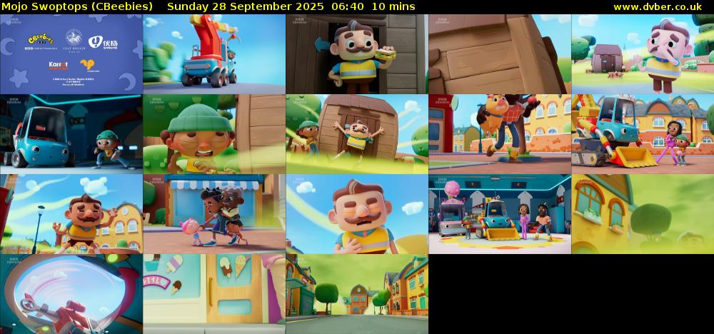 Mojo Swoptops (CBeebies) Sunday 28 September 2025 06:40 - 06:50