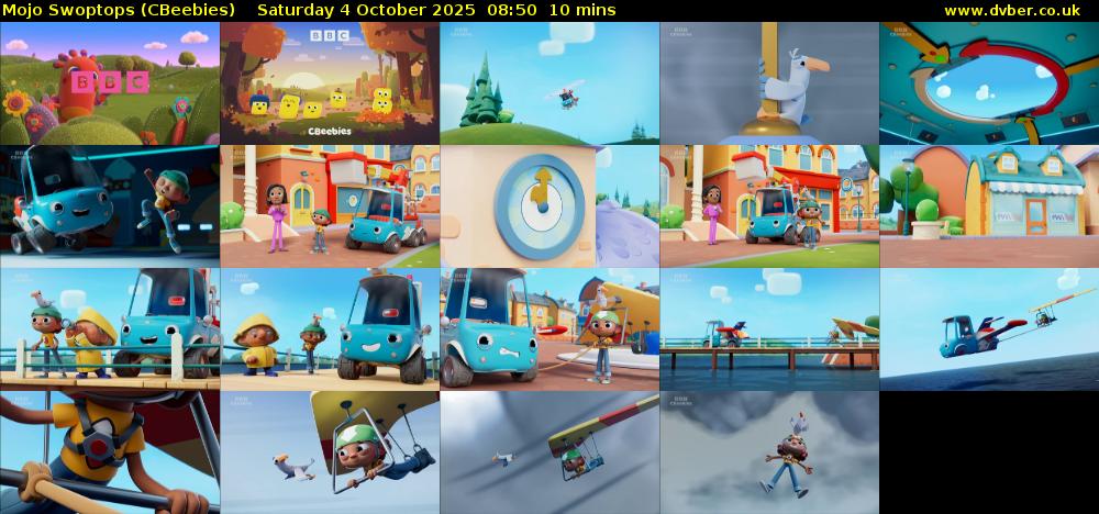 Mojo Swoptops (CBeebies) Saturday 4 October 2025 08:50 - 09:00