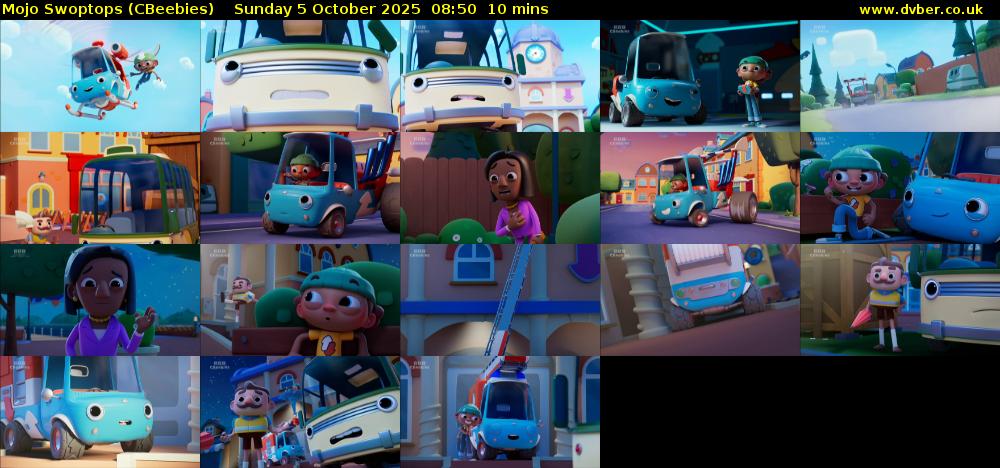 Mojo Swoptops (CBeebies) Sunday 5 October 2025 08:50 - 09:00