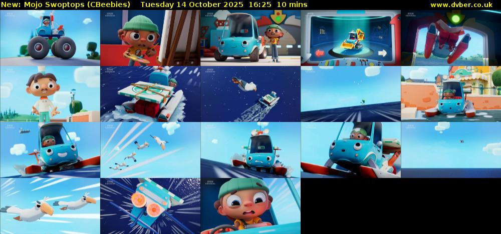 Mojo Swoptops (CBeebies) Monday 22 September 2025 16:25 - 16:35