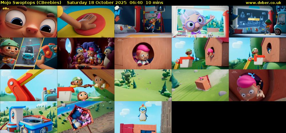 Mojo Swoptops (CBeebies) Saturday 18 October 2025 06:40 - 06:50