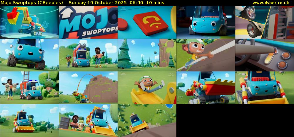 Mojo Swoptops (CBeebies) Sunday 19 October 2025 06:40 - 06:50