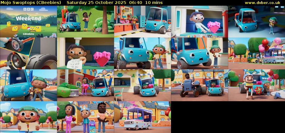 Mojo Swoptops (CBeebies) Saturday 25 October 2025 06:40 - 06:50