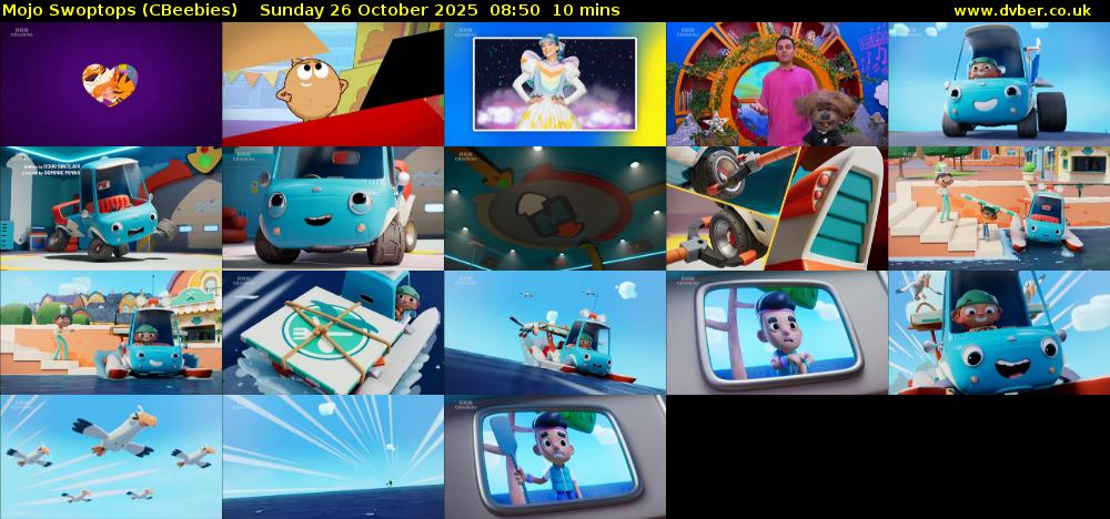 Mojo Swoptops (CBeebies) Sunday 26 October 2025 08:50 - 09:00