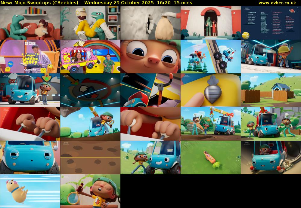 Mojo Swoptops (CBeebies) Wednesday 29 October 2025 16:20 - 16:35