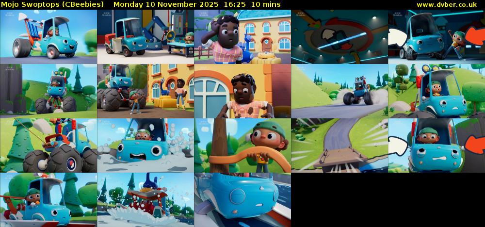 Mojo Swoptops (CBeebies) Monday 10 November 2025 16:25 - 16:35