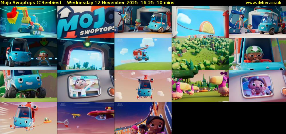 Mojo Swoptops (CBeebies) Wednesday 12 November 2025 16:25 - 16:35